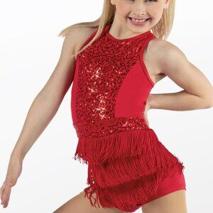 Weissman adult small red jazz costume